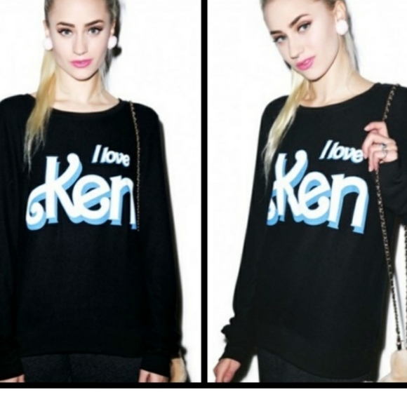 Wildfox Tops - RARE I LOVE KEN BLACK